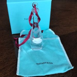 TIffany & co. Christmas ornament champagne bottle